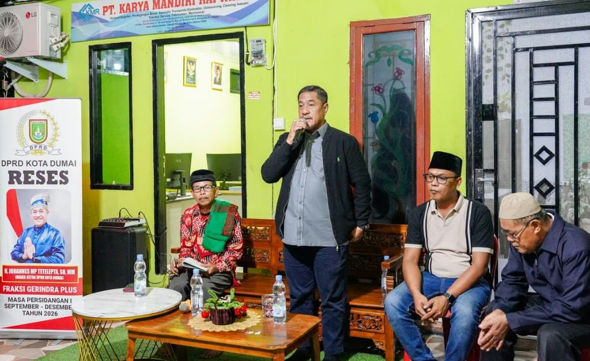 Infrastruktur Jadi Perhatian, Reses Wakil Ketua DPRD Dumai Johannes MP Tetelepta di Meranti Darat